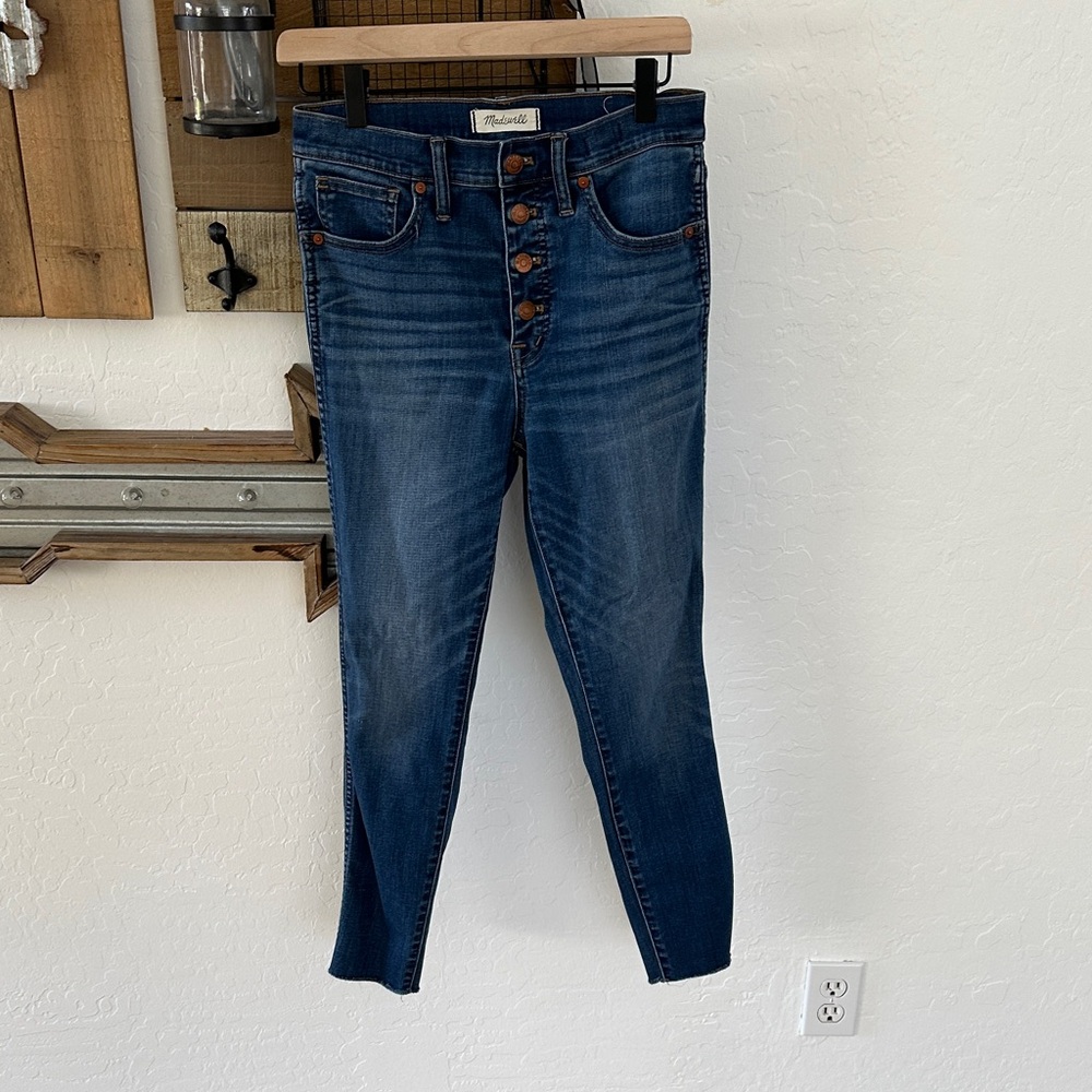 Madewell Dark Blue Ankle skinny stretchy Jeans